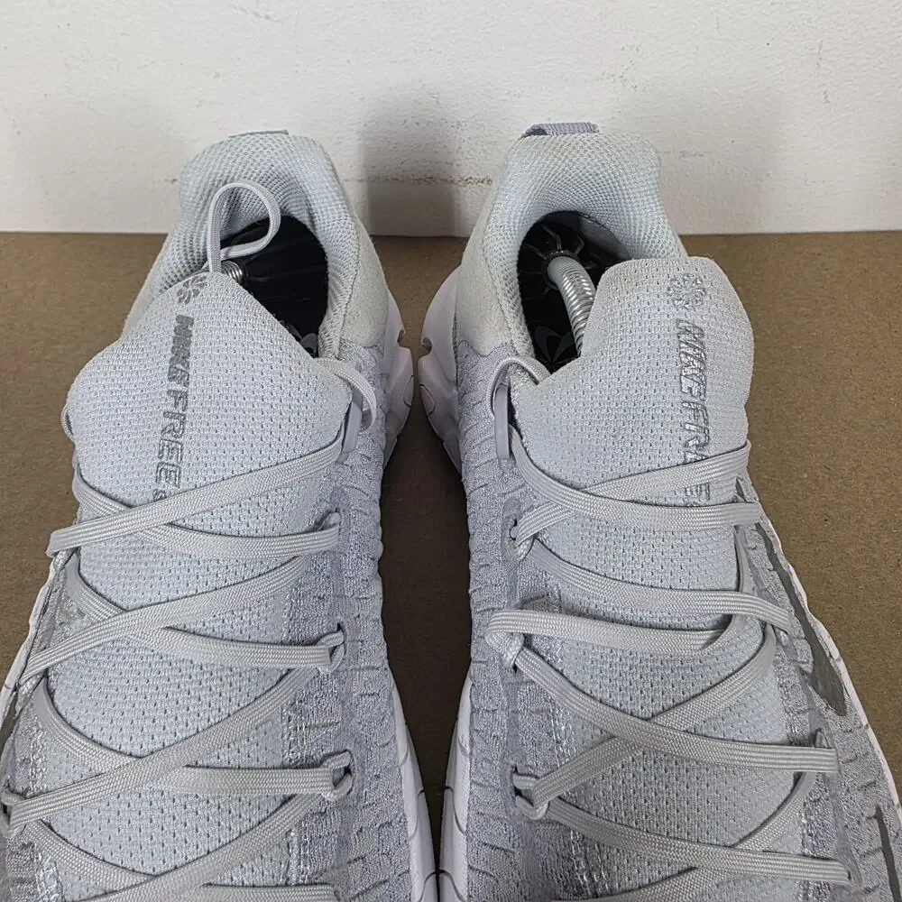 Nike Free Rn 5.0 Pure Platinum Womens Gray Silver White Size 10 Running Shoes